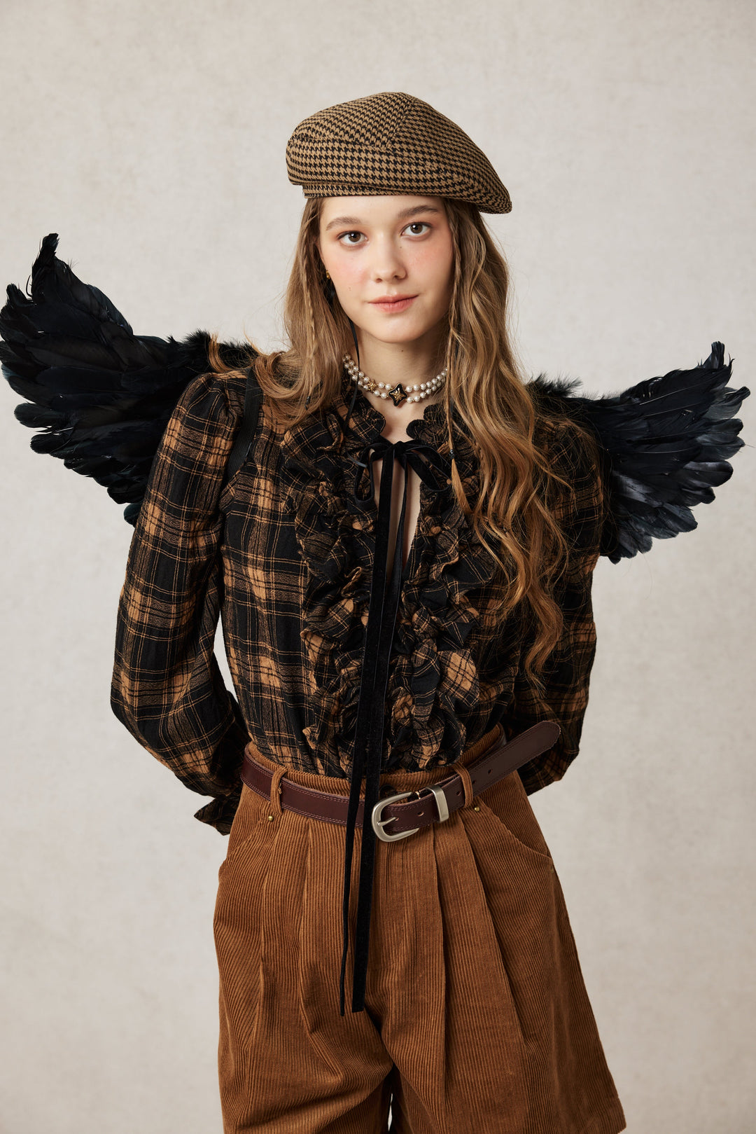 Annie 22 | 100% Wool Puff Sleeve Shirt Blouse