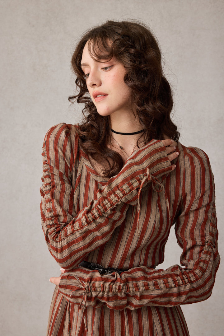 Crystal 17 | Victorian maxi linen dress