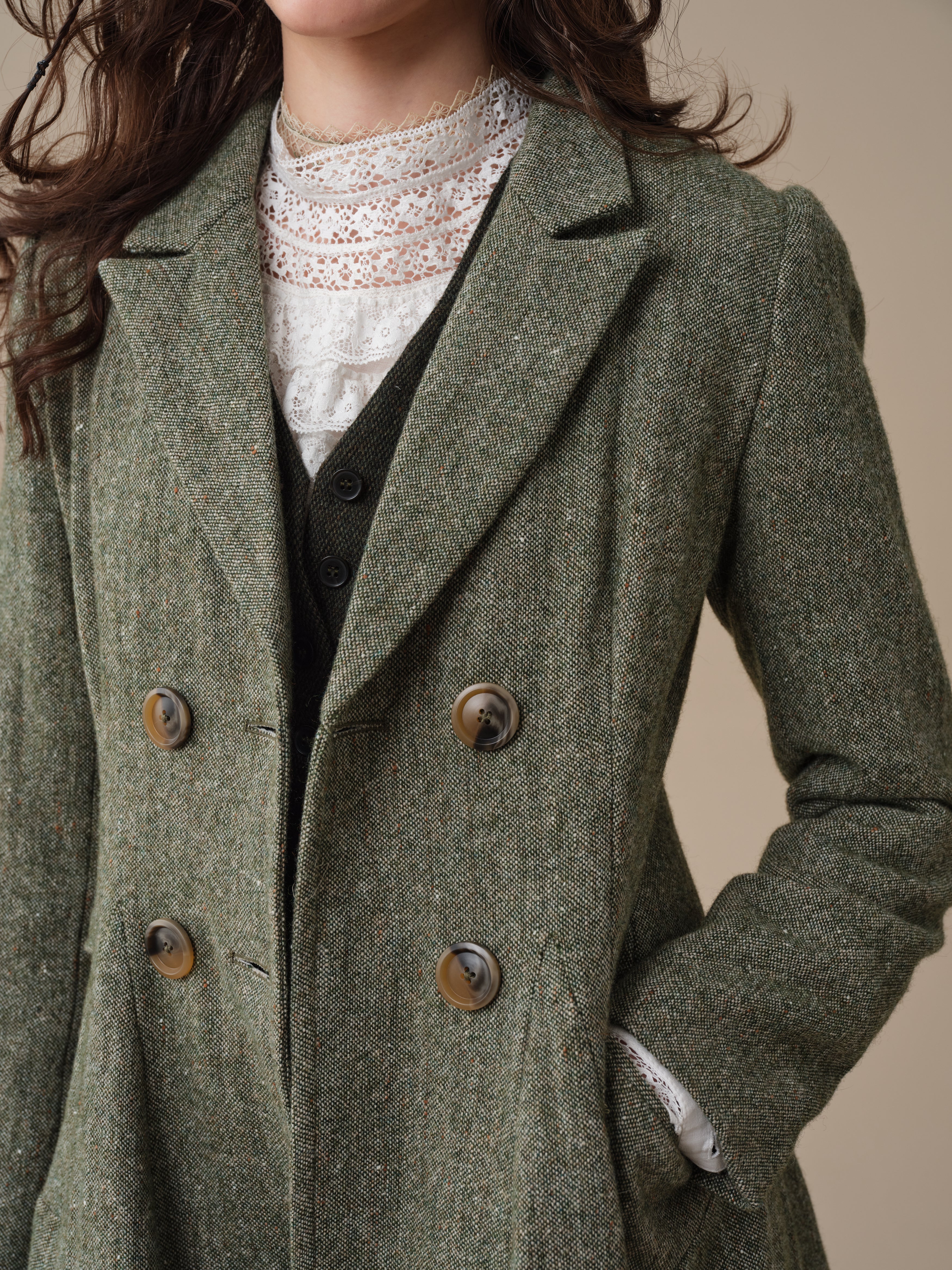 The Roman Holiday 17 | 100% wool classic coat – Linennaive