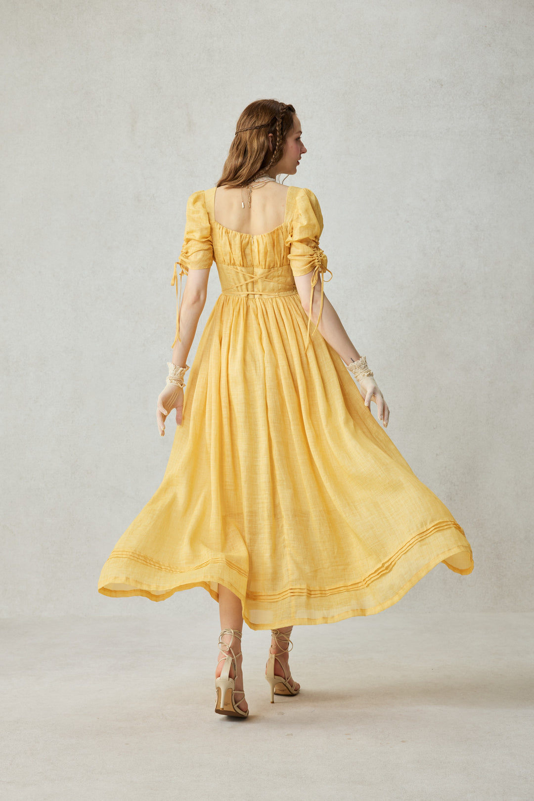 Monette 27 | Corset Linen Dress