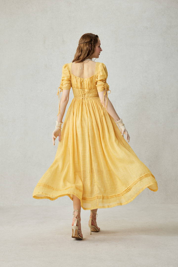 Monette 27 | Corset Linen Dress