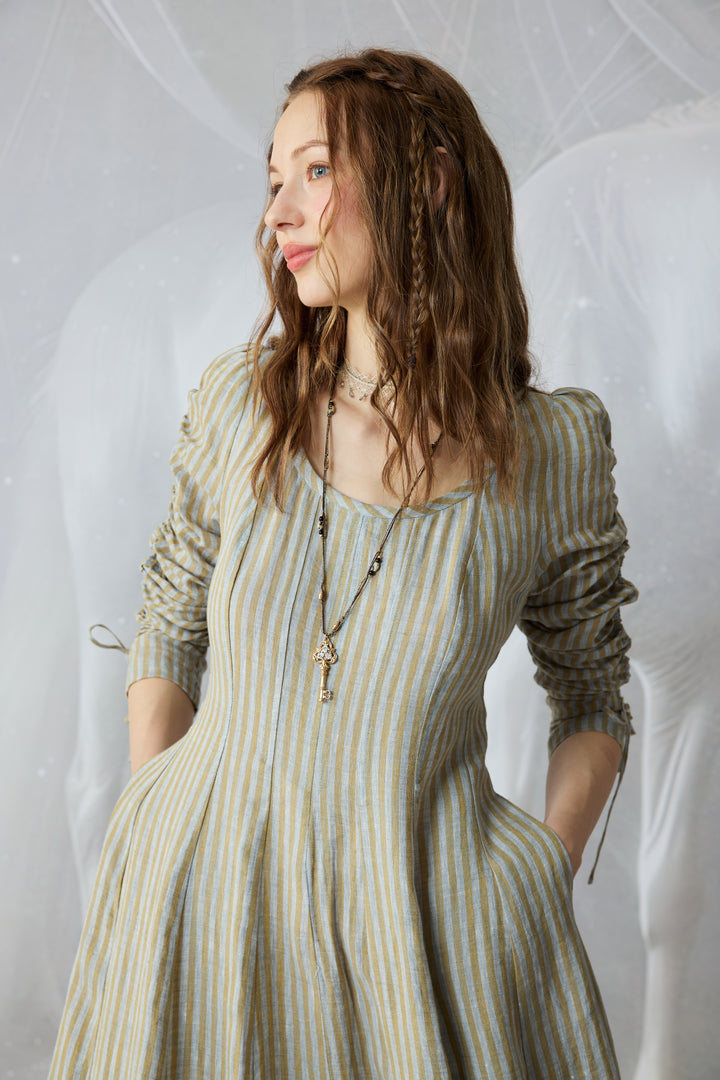 Crystal 17 | Victorian maxi linen dress