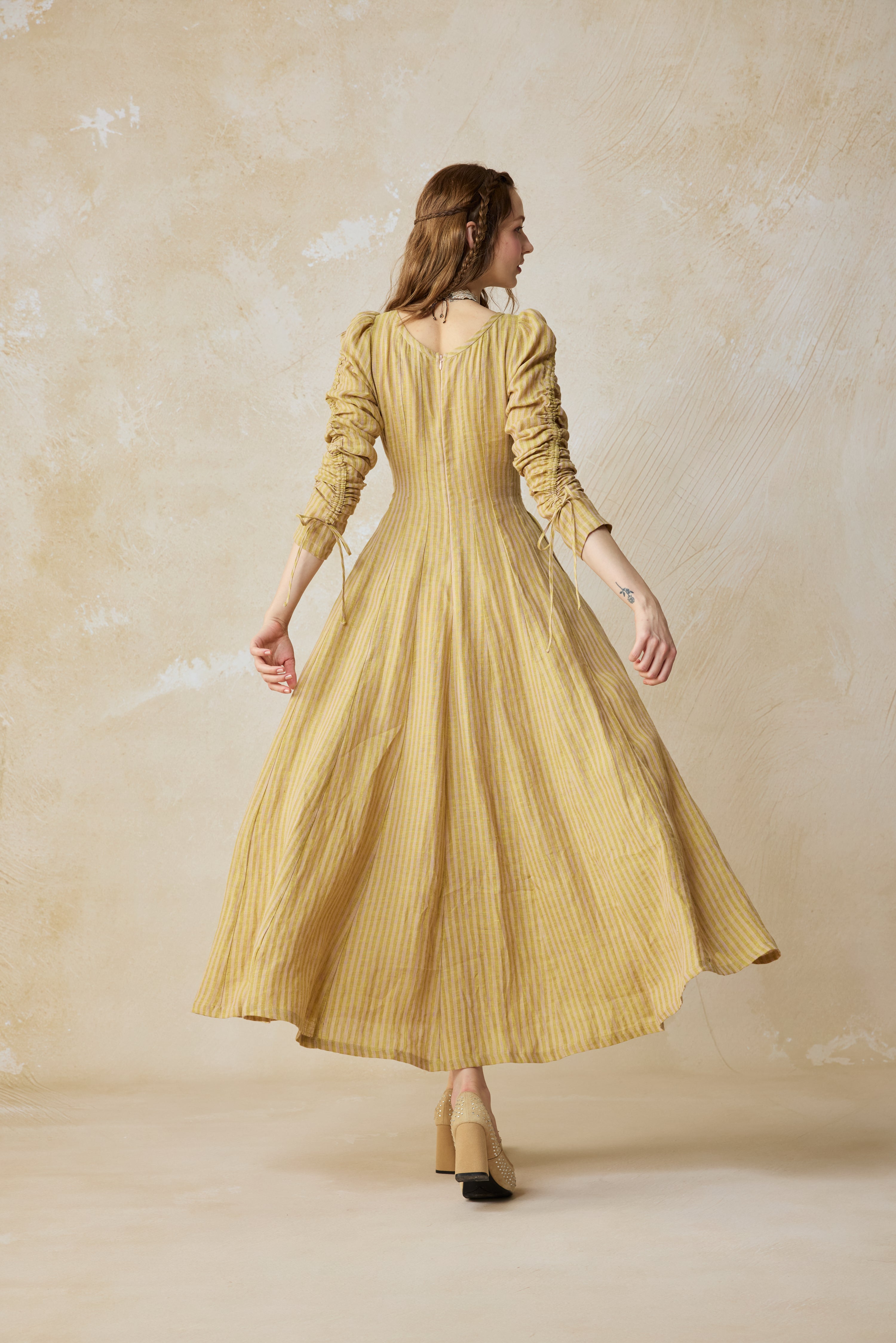 Crystal 17 | Victorian maxi linen dress – Linennaive