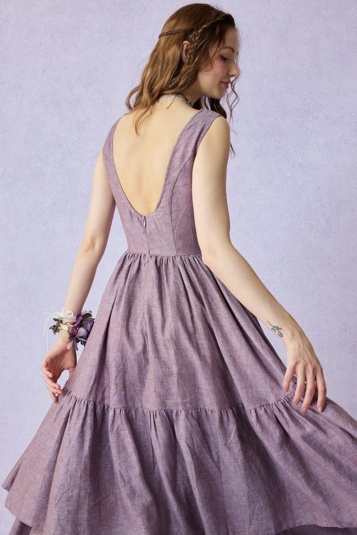 Amélia 29 |Victorian linen dress & skirt （2 pieces)