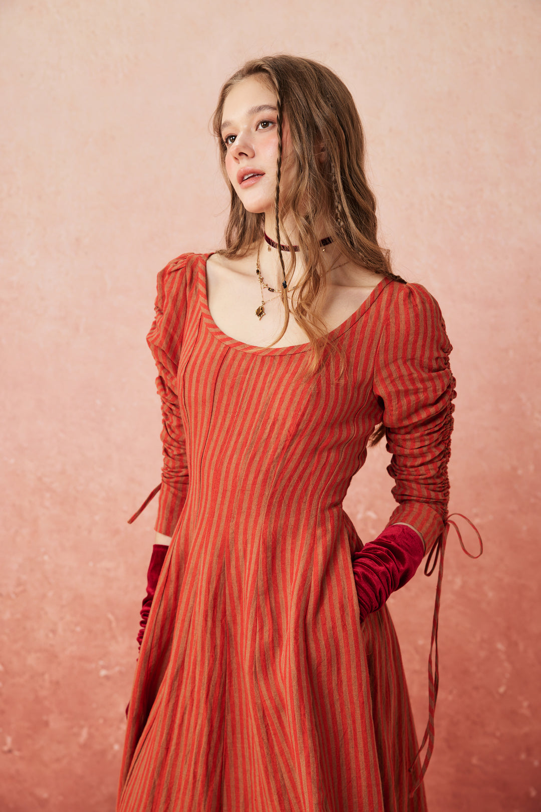 Crystal 17 | Victorian maxi linen dress