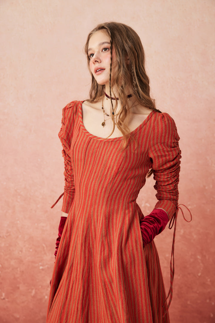 Crystal 17 | Victorian maxi linen dress