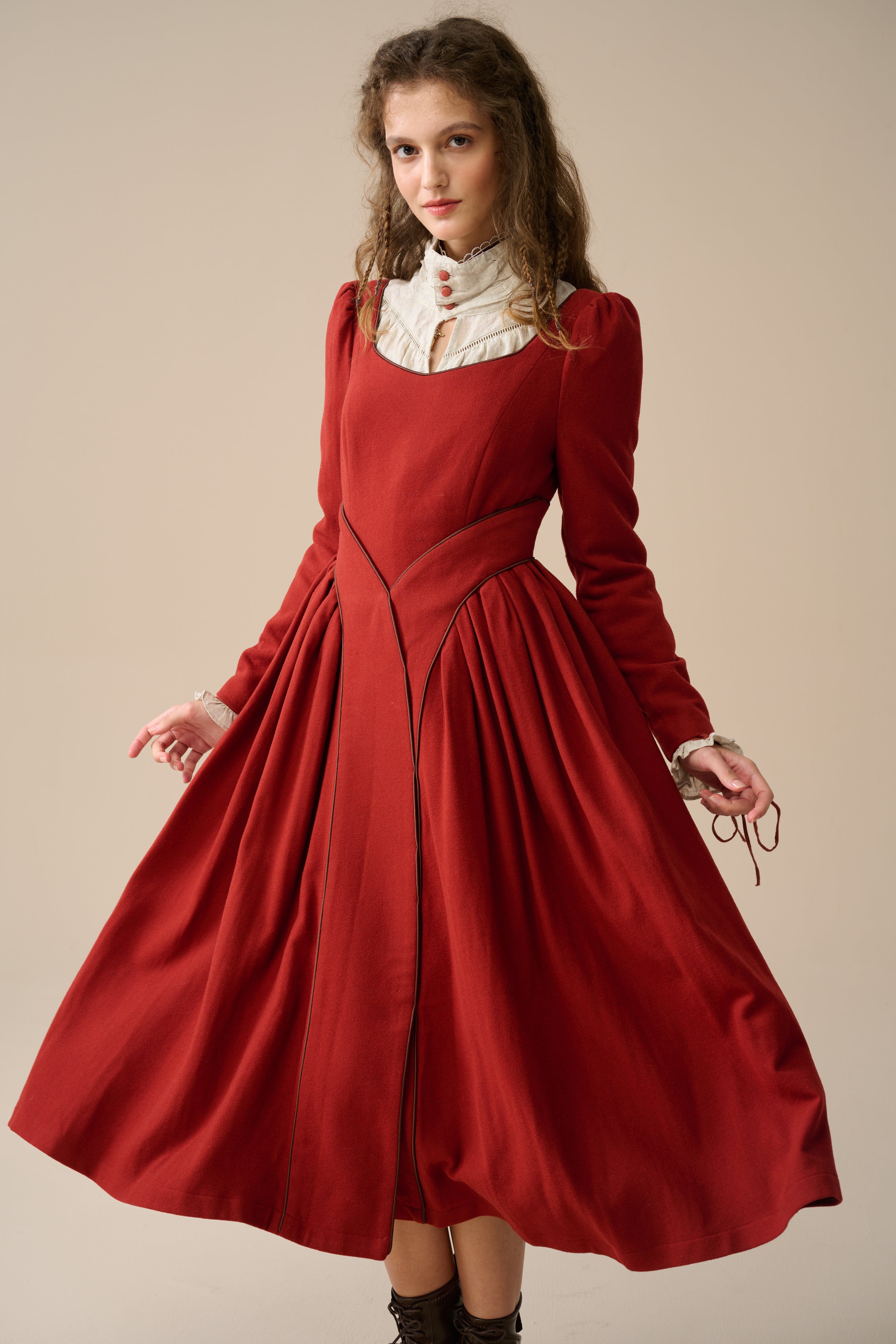 Rosalind 19 | Vintage victorian wool dress – Linennaive