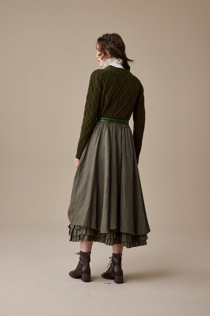 Anna 21 | Layered Linen Skirt (Adjustable)