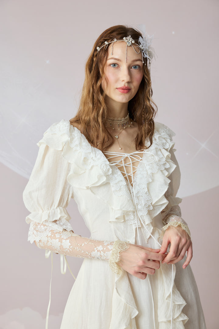 Dewdrops 16 | Maxi Linen Dress Gown