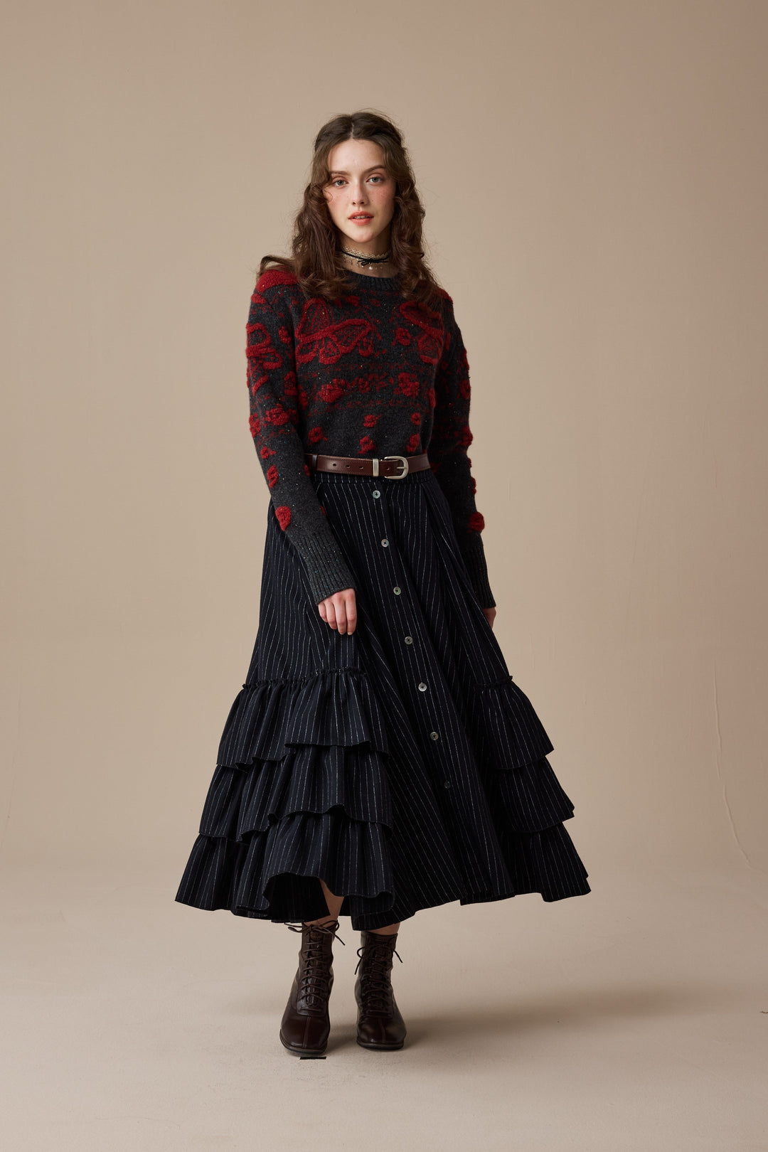 Nutcracker 24 |100% Wool Floral Jumper Sweater