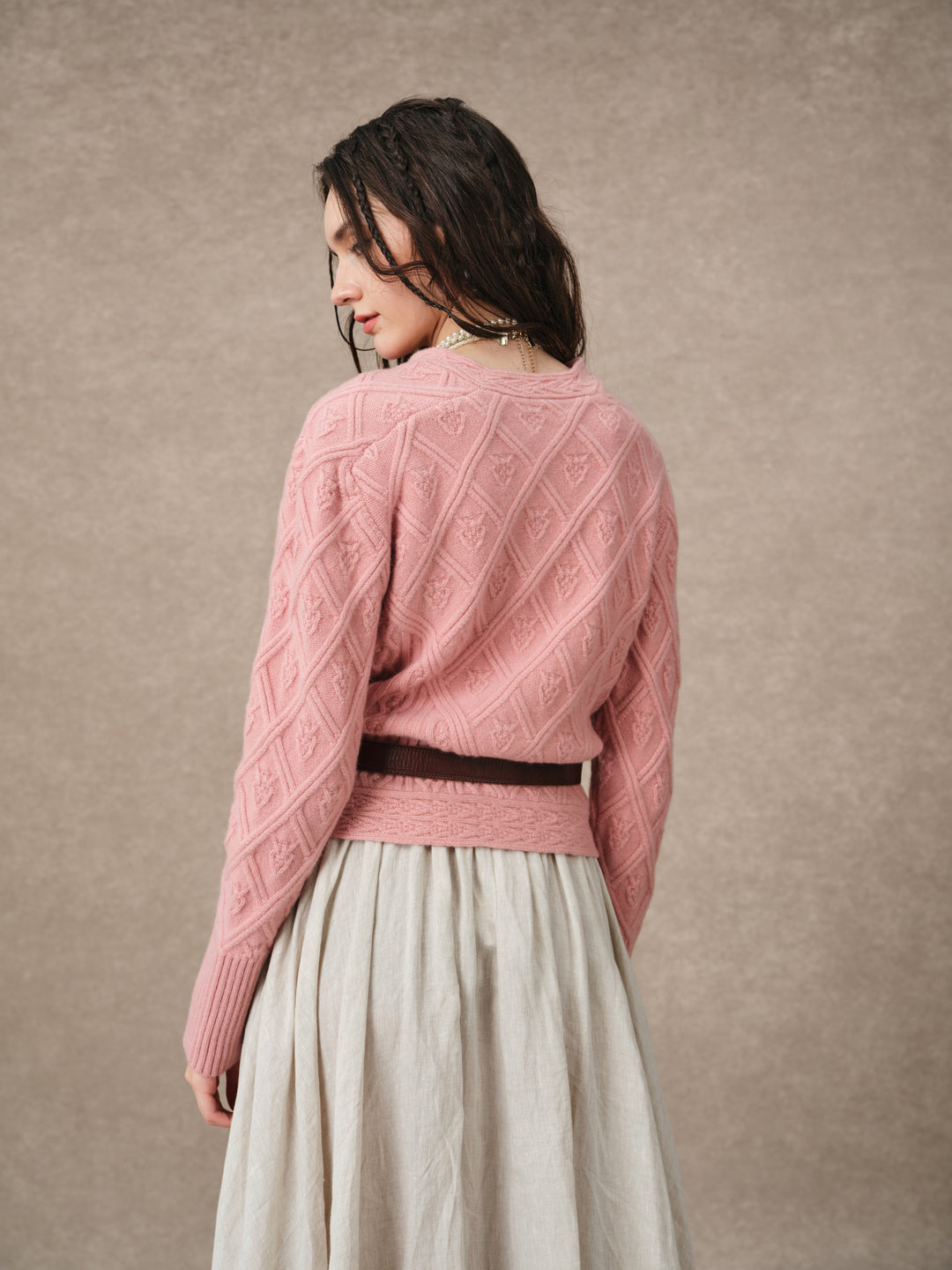 Flurry 17 | 100% Wool Sculptured Knitwear Cardigan