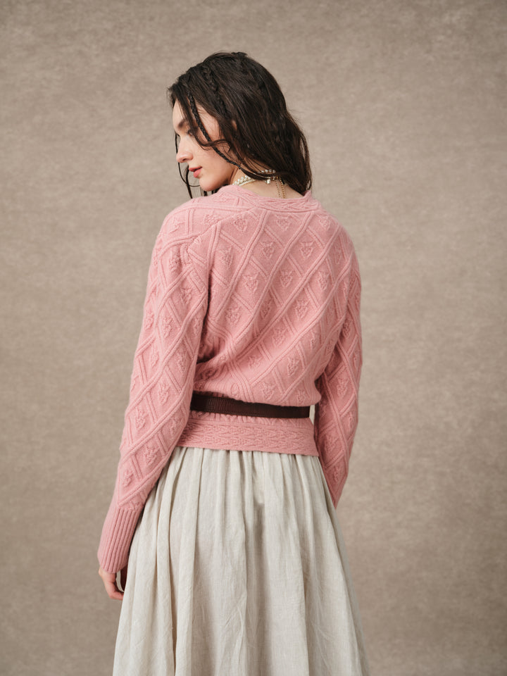 Flurry 17 | 100% Wool Sculptured Knitwear Cardigan
