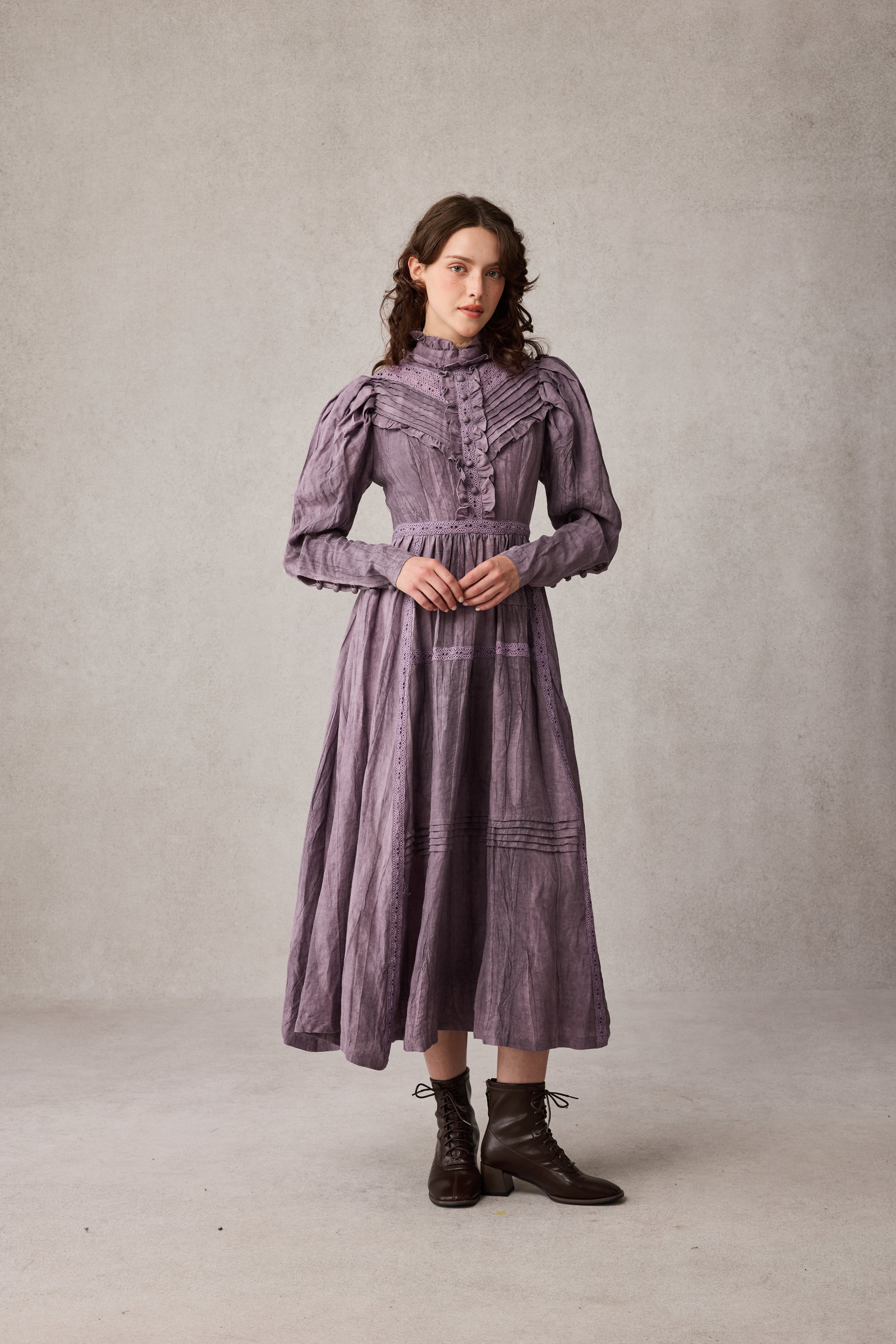 MARY 18 | VINTAGE LINEN DRESS GOWN – Linennaive