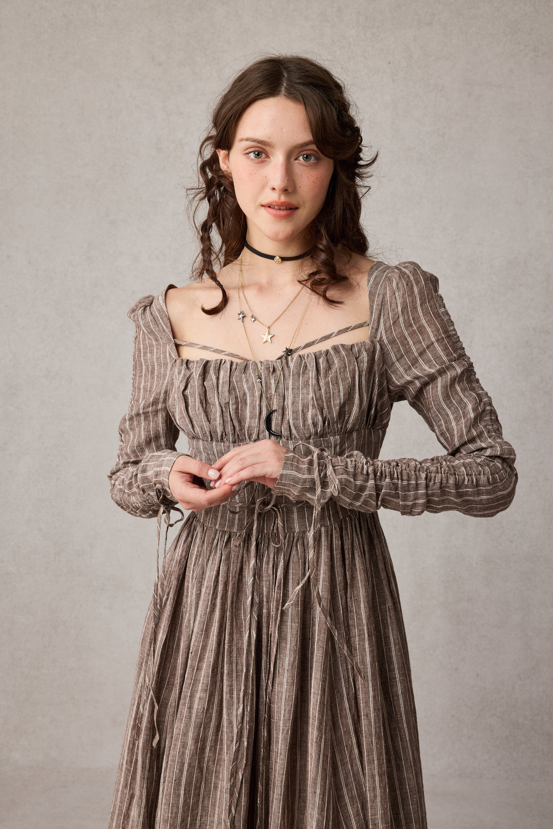 Monette 27 | Corset Linen Dress