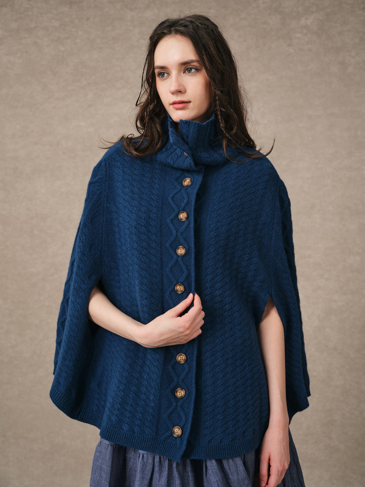 Fleece Cloud | Oversized 100% Wool Knit Poncho