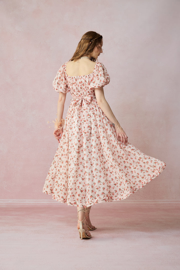 Alice 19 | Floral linen dress