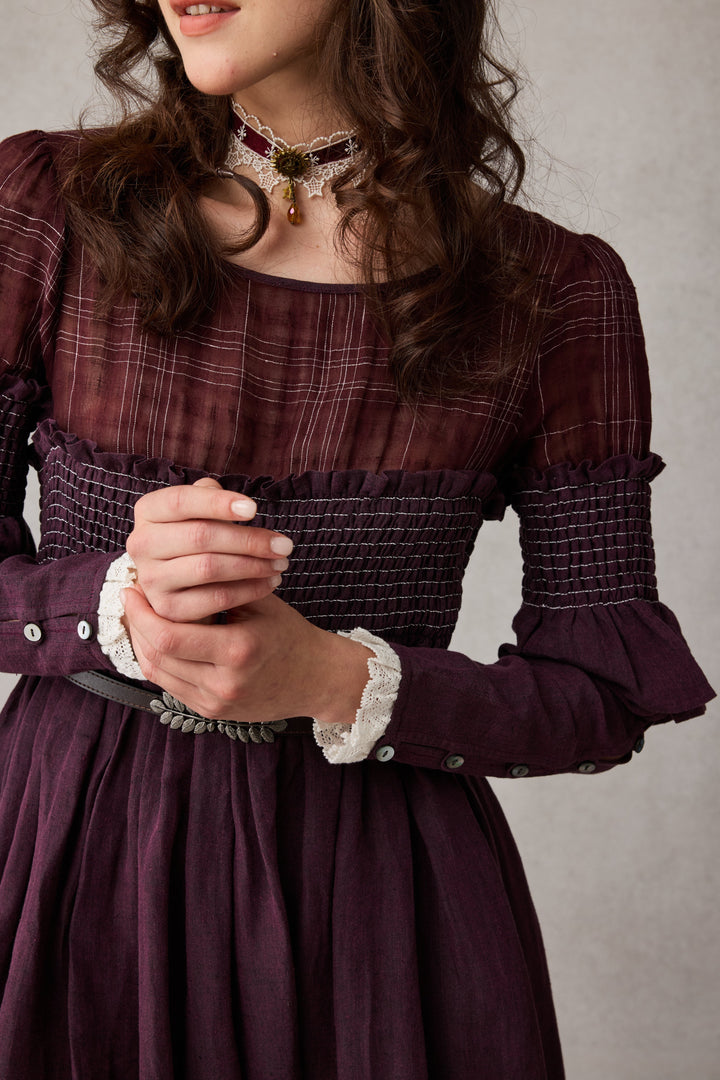 Orchid 19 |romantic linen gown