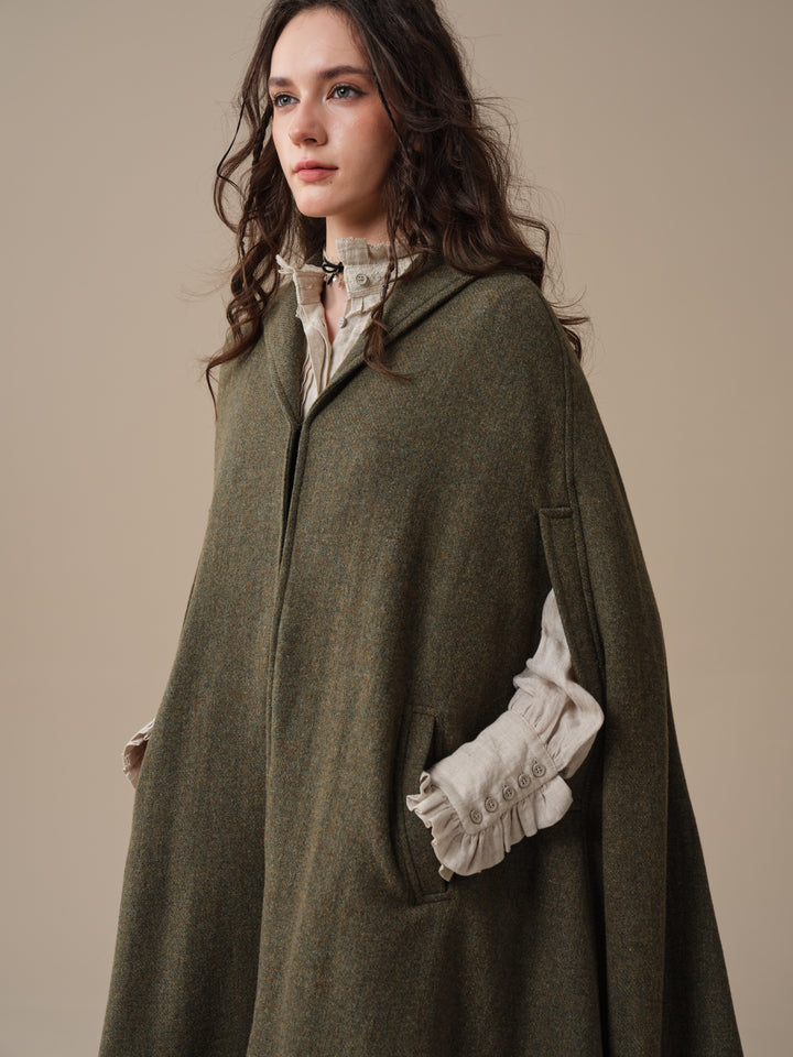 Martha 03 | 100% Wool Cape Duster