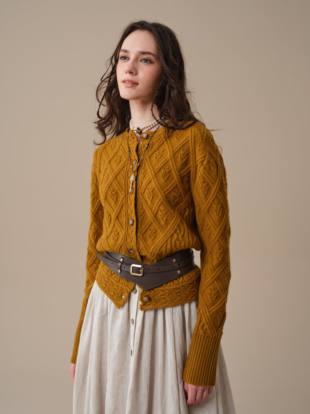Flurry 17 | 100% Wool Sculptured Knitwear Cardigan