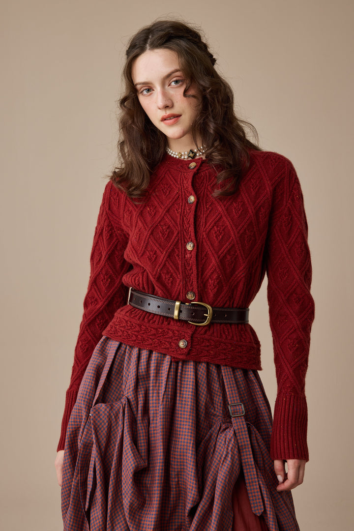 Flurry 17 | 100% Wool Sculptured Knitwear Cardigan