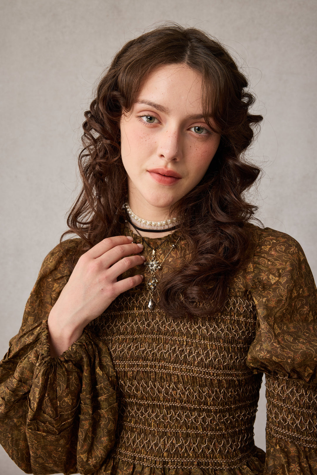 Jane 33 |Edward Smocking Linen Dress Chemise