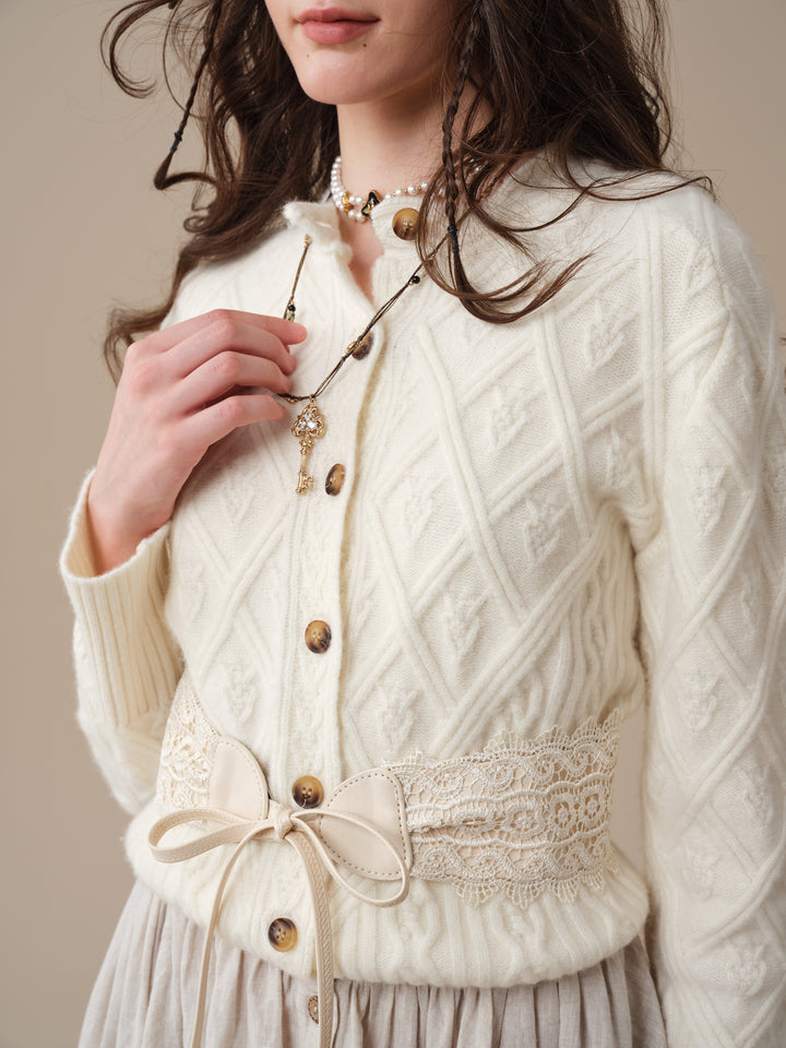 Flurry 17 | 100% Wool Sculptured Knitwear Cardigan