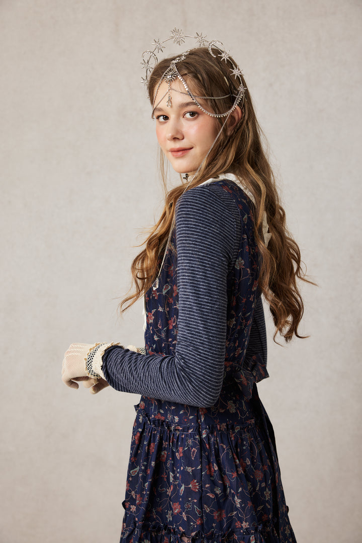 Úrsula 24 | Vintage linen Tiered Dress