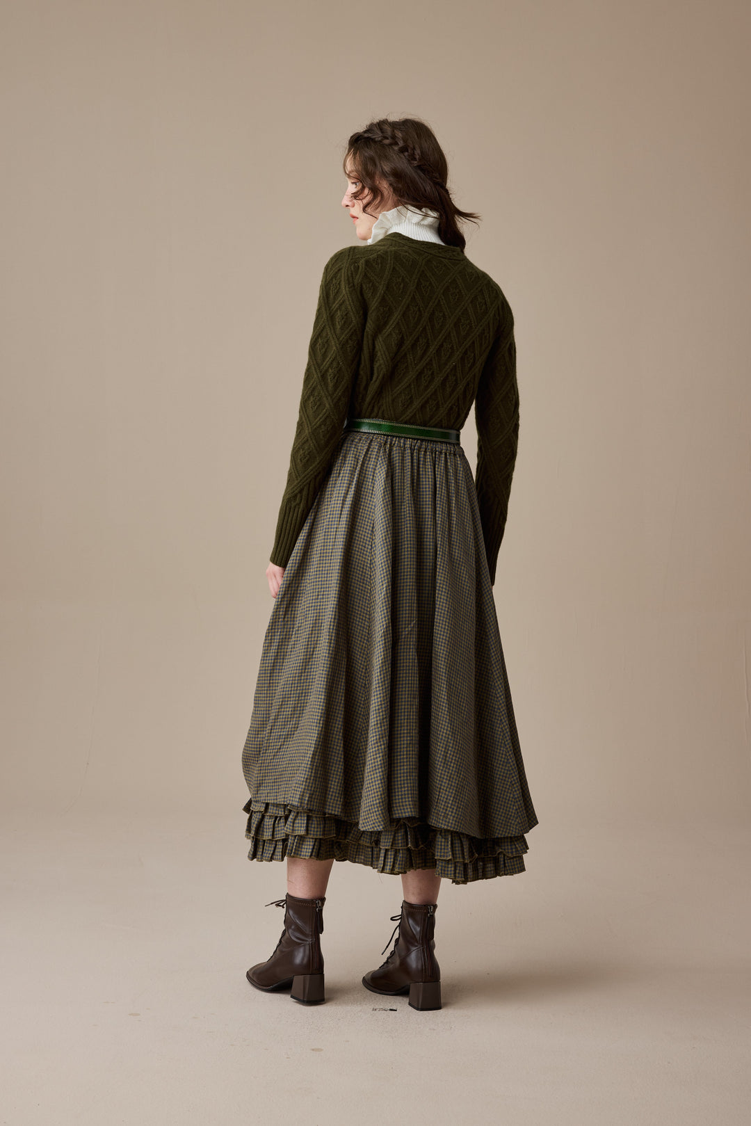Anna 21 | Layered Linen Skirt (Adjustable)