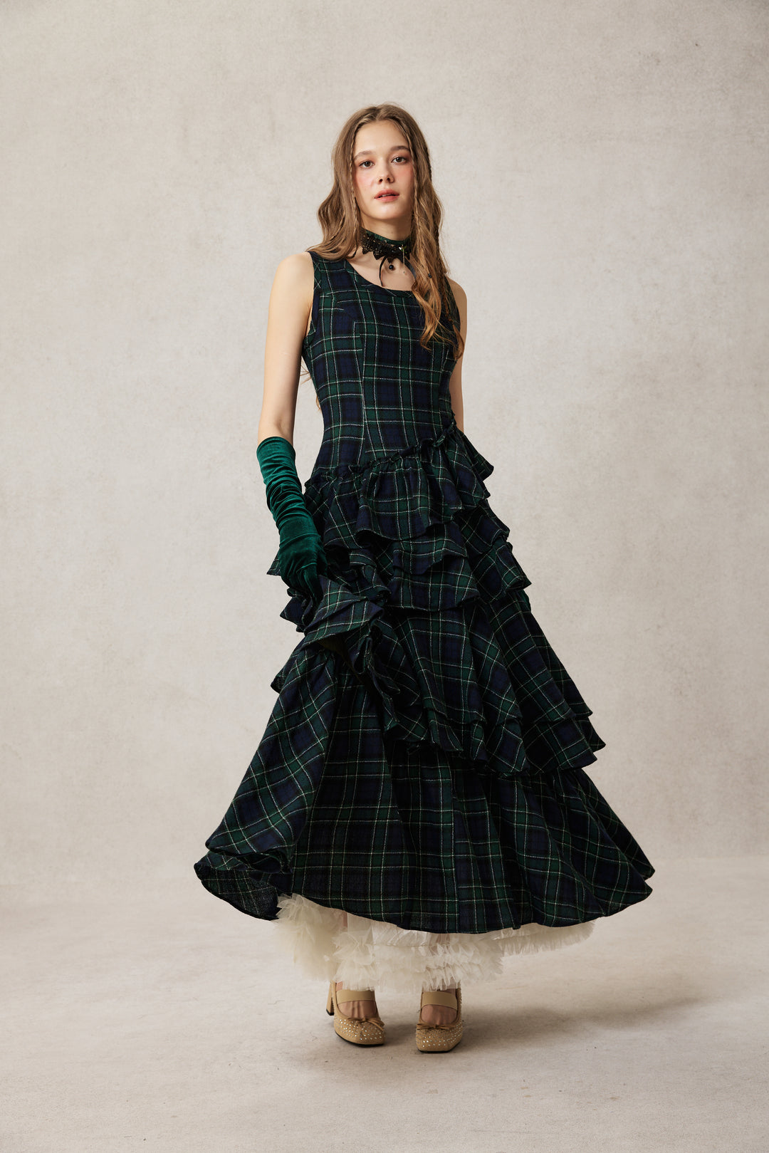 Offred 17 | 100% wool layered dress gown