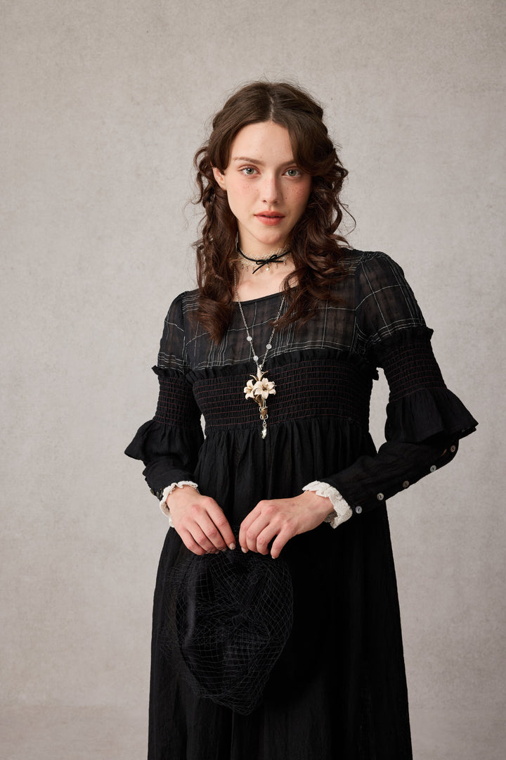 Orchid 19 |romantic linen gown