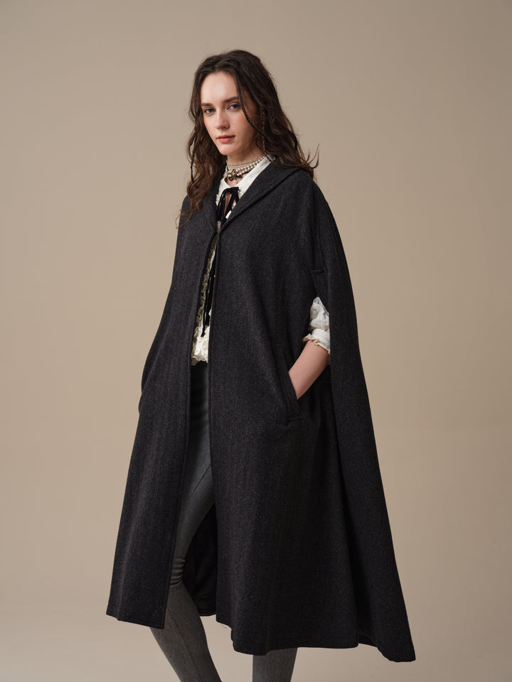 Martha 03 | 100% Wool Cape Duster