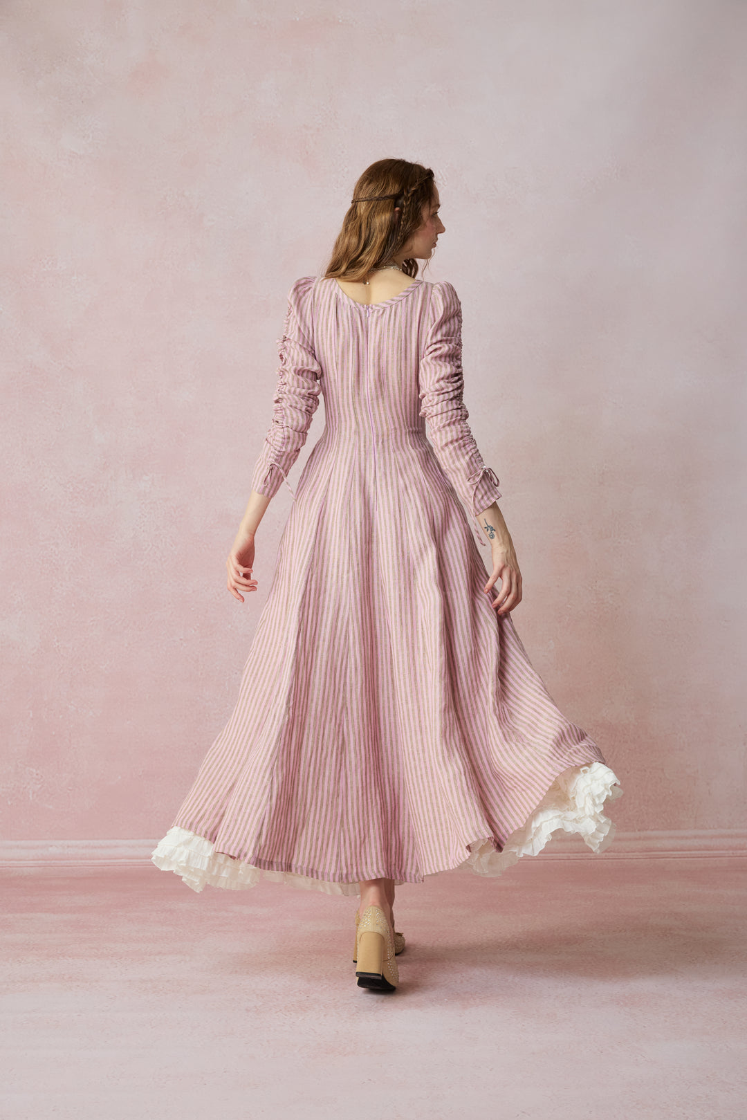 Crystal 17 | Victorian maxi linen dress