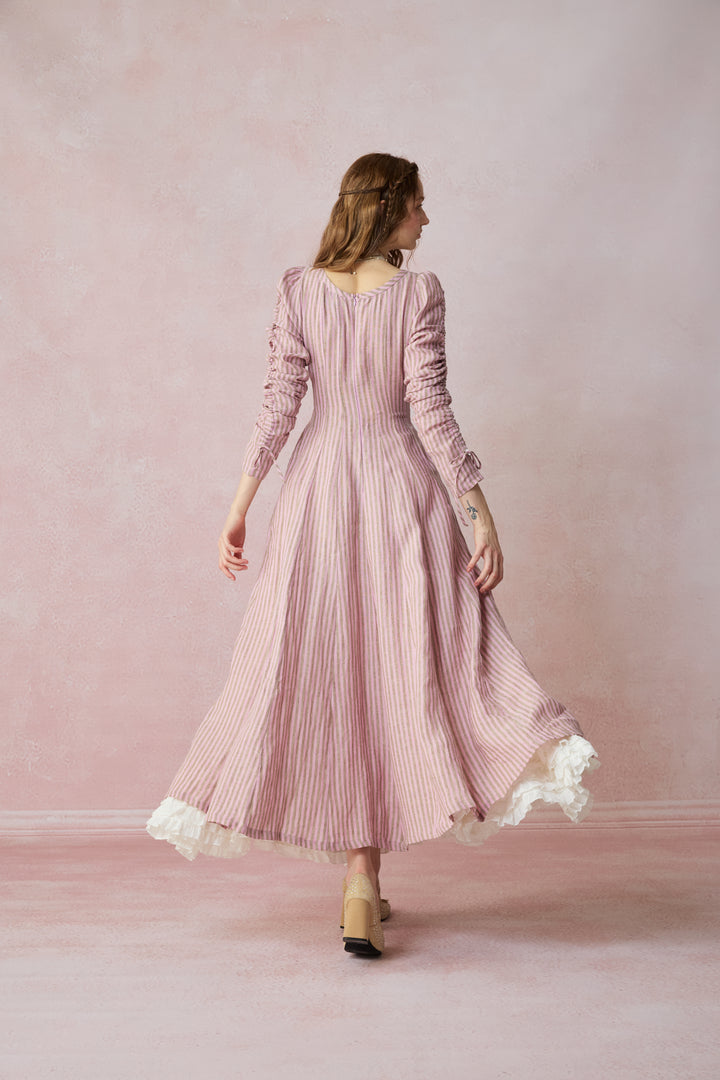 Crystal 17 | Victorian maxi linen dress