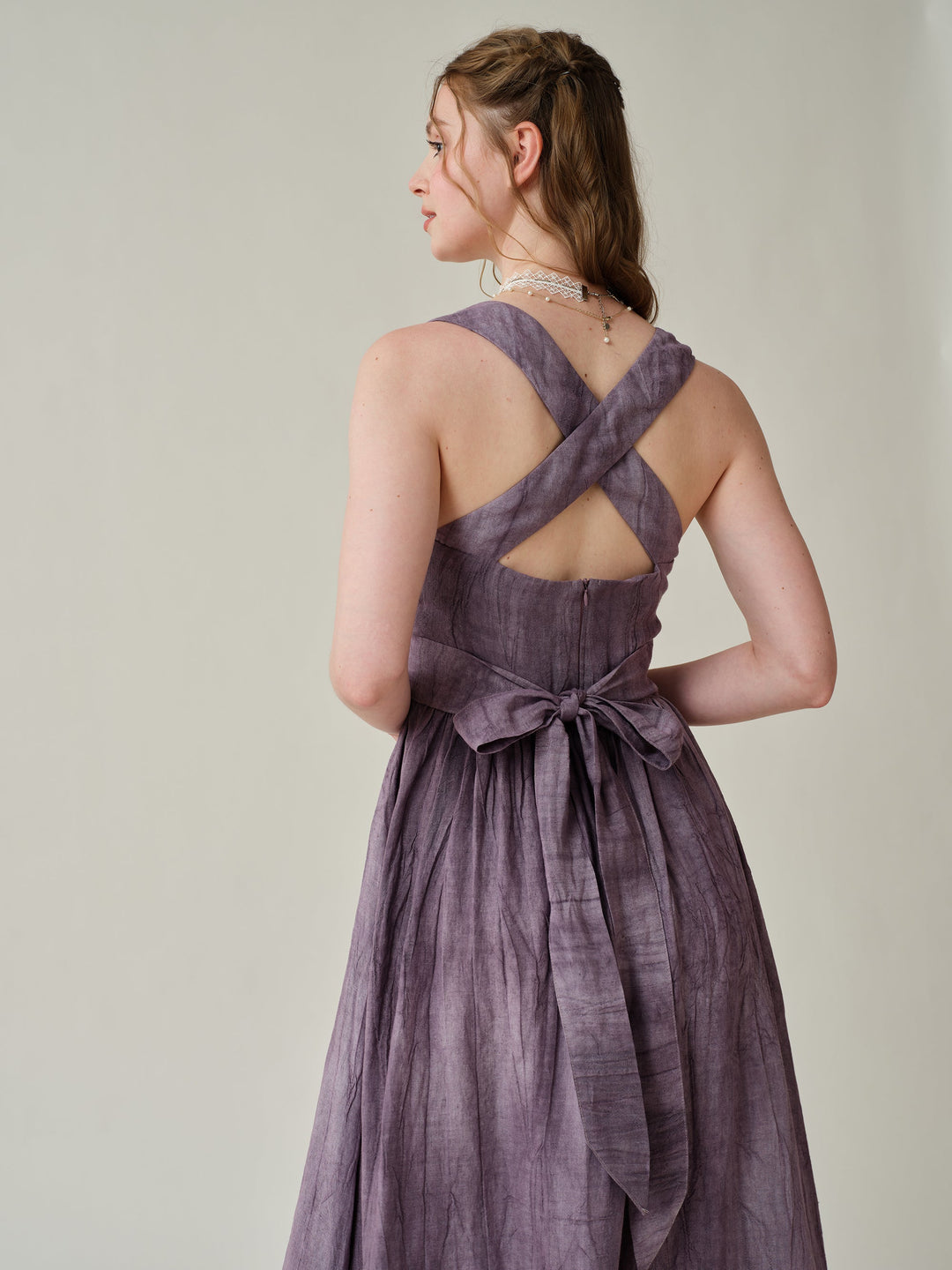 linen purple dress Vetiver 23