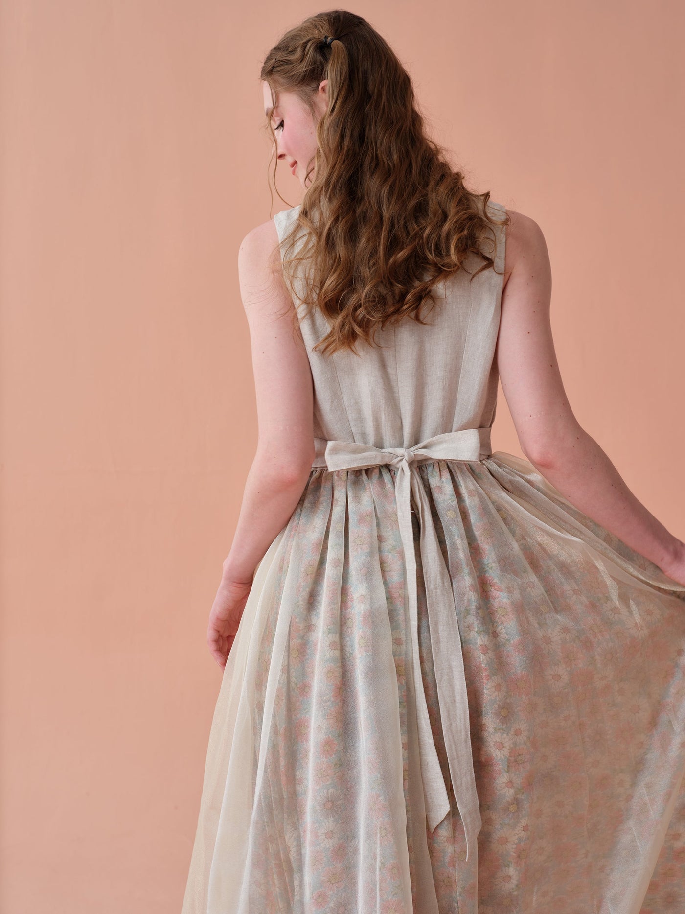Daisy Dream 17 | floral linen tulle dress