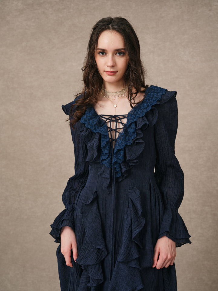 Dewdrops 16 | Maxi Linen Dress Gown