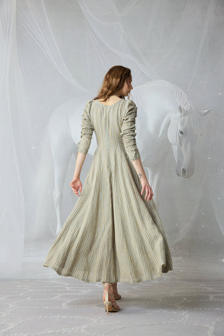Crystal 17 | Victorian maxi linen dress