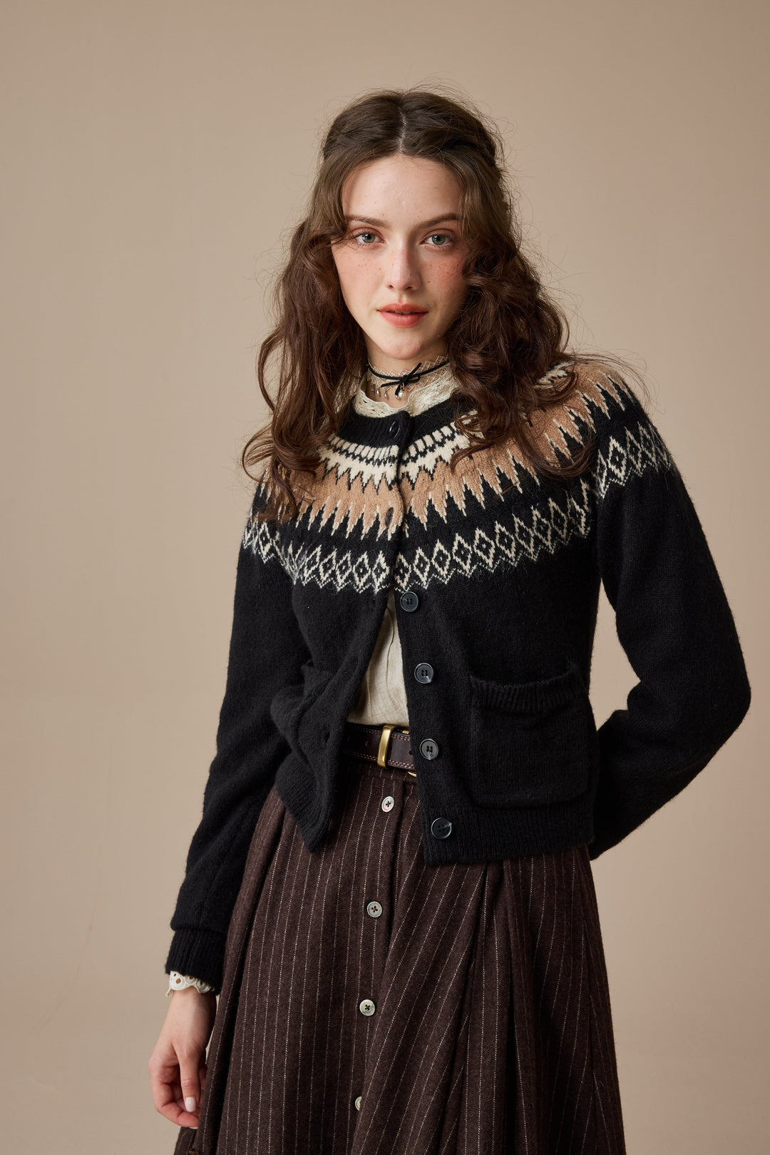 Heather 13 |Fair Isle knits Cardigan
