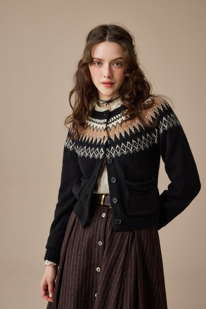 Heather 13 |Fair Isle knits Cardigan