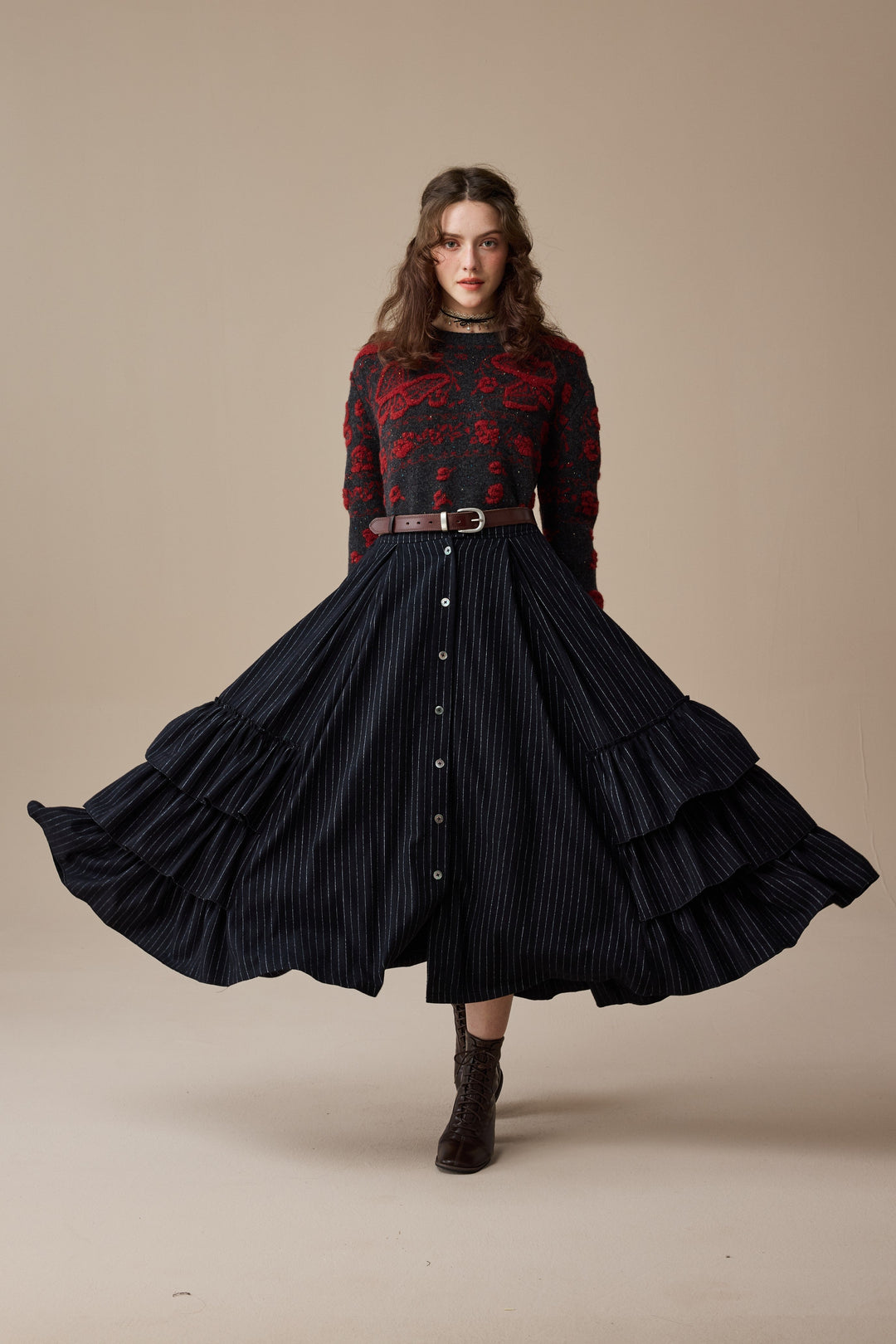 Nutcracker 24 |100% Wool Floral Jumper Sweater