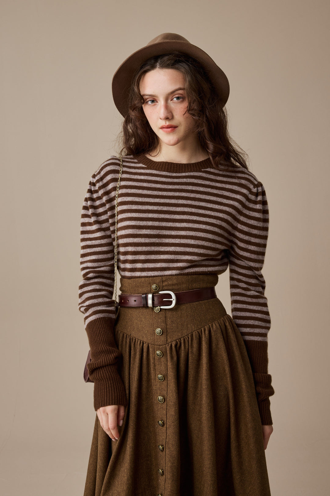 Oxford 13|100% wool classic striped pullover jumper