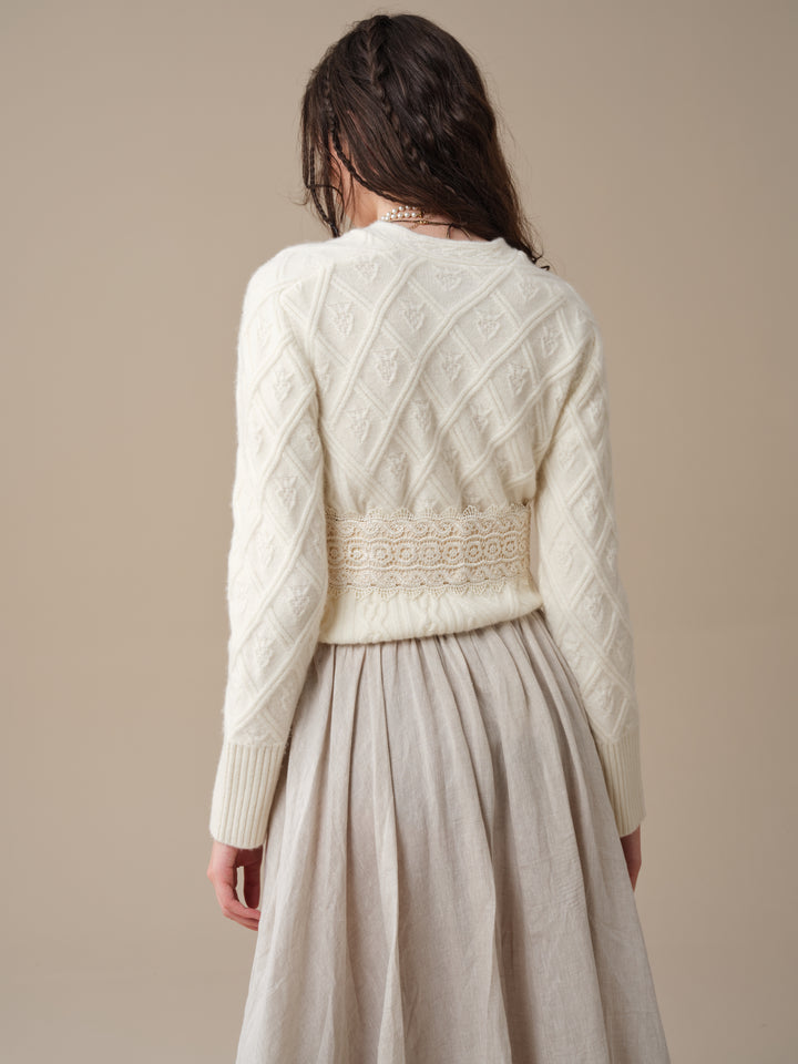 Flurry 17 | 100% Wool Sculptured Knitwear Cardigan