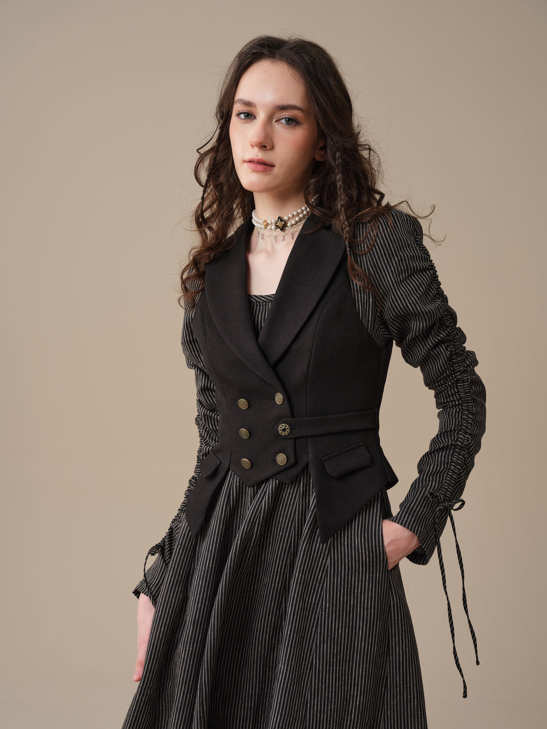 Crystal 17 | Victorian maxi linen dress