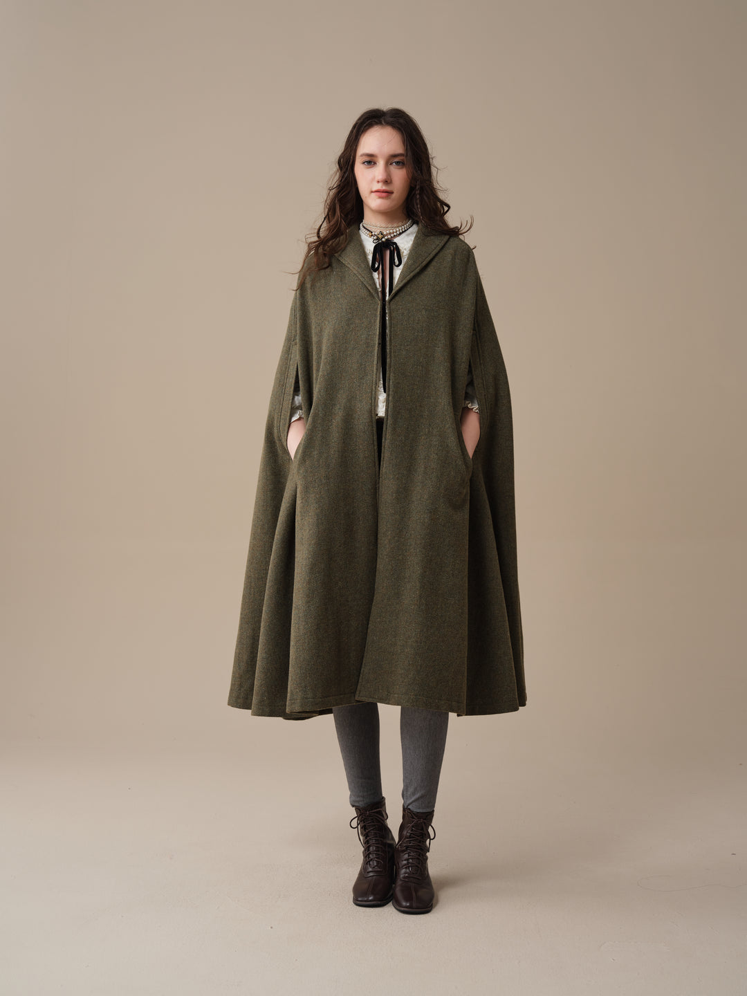 Martha 03 | 100% Wool Cape Duster