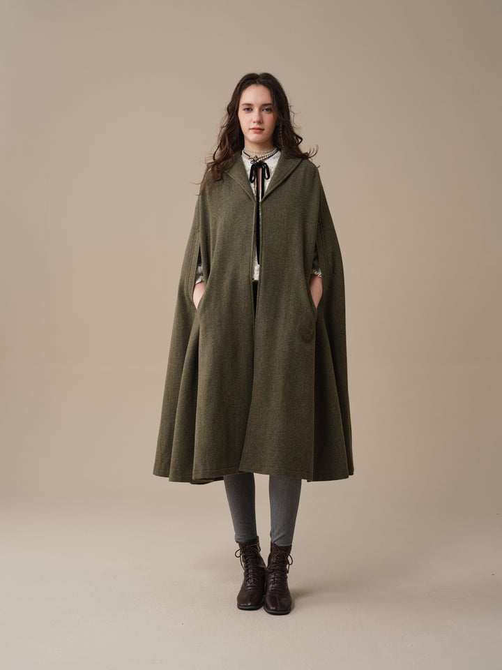 Martha 03 | 100% Wool Cape Duster