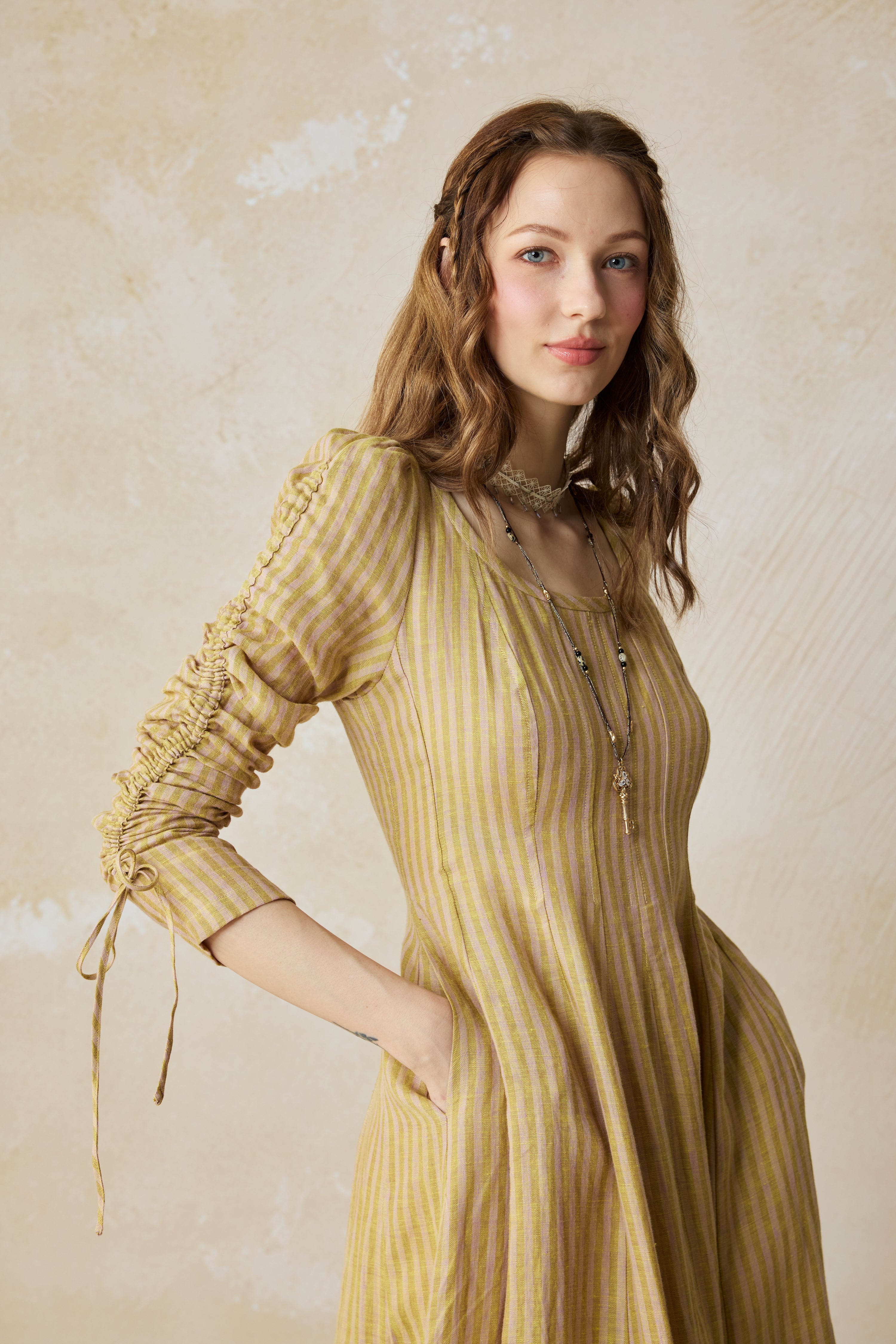 Crystal 17 | Victorian maxi linen dress – Linennaive