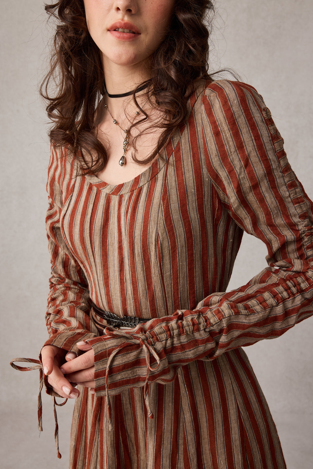 Crystal 17 | Victorian maxi linen dress