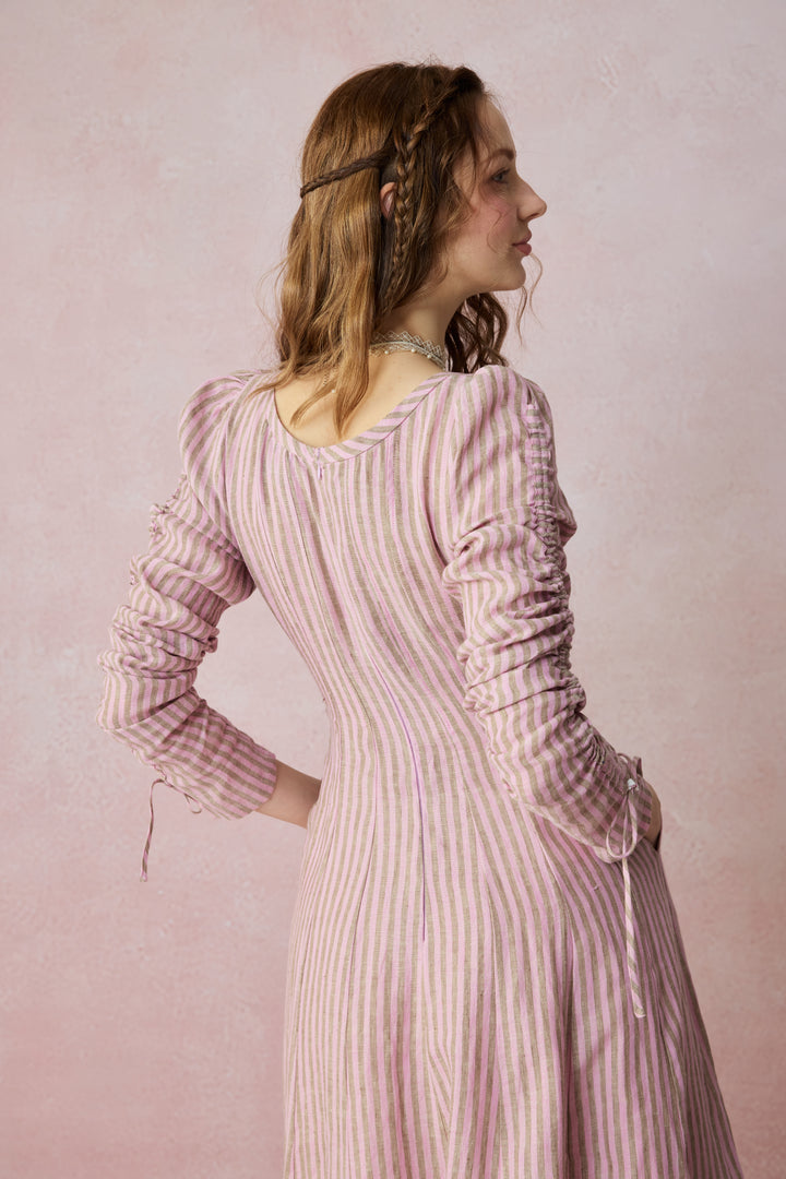 Crystal 17 | Victorian maxi linen dress