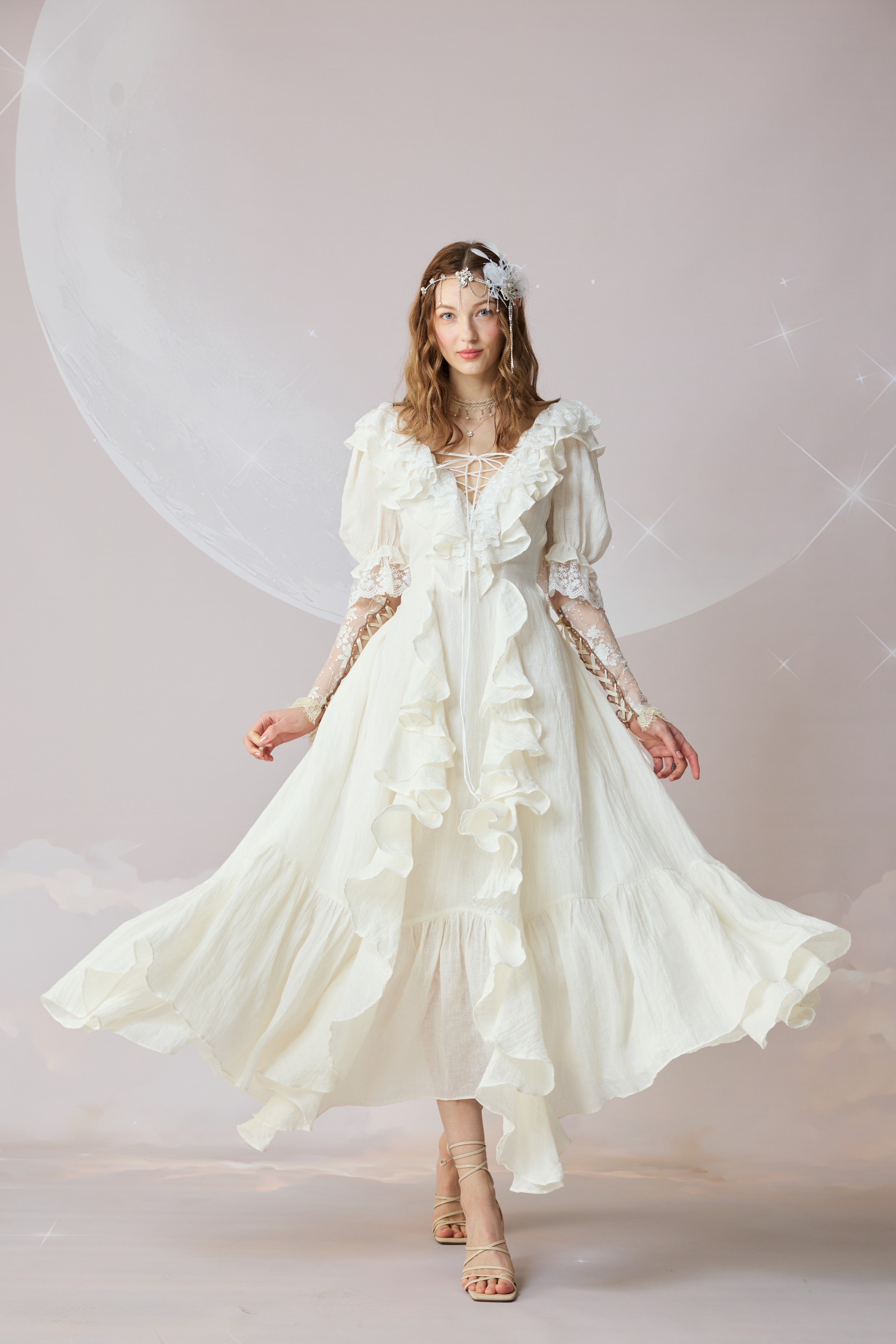 Dewdrops 16 | Maxi Linen Dress Gown – Linennaive