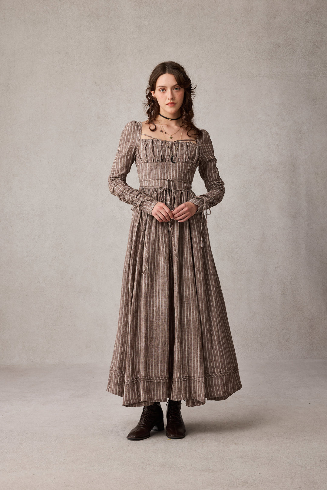 Monette 27 | Corset Linen Dress